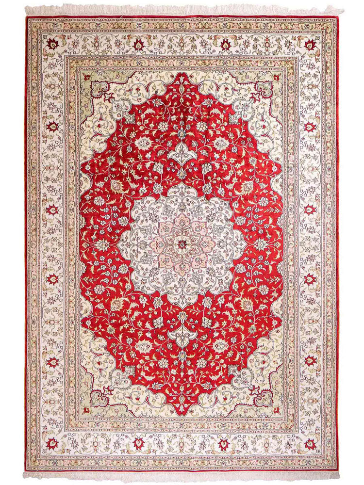 Chiński jedwab Dywan 272x188cm - Dywan orientalny