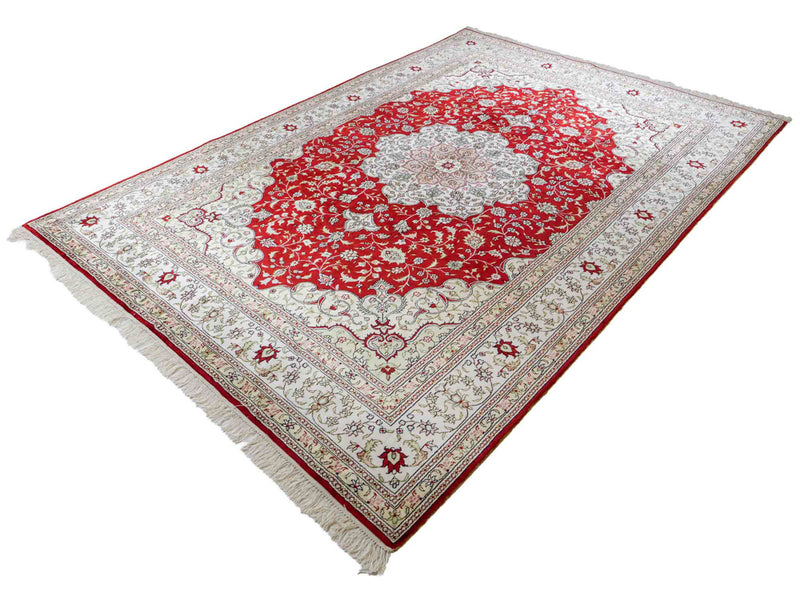 Chiński jedwab Dywan 272x188cm - Dywan orientalny