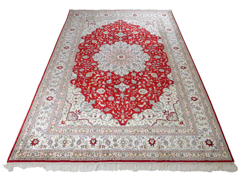 Chiński jedwab Dywan 272x188cm - Dywan orientalny