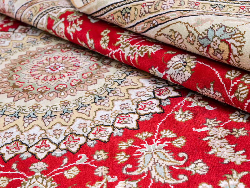 Chiński jedwab Dywan 240x153cm - Dywan orientalny