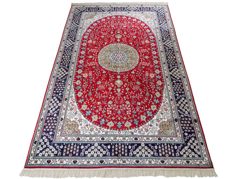 Chiński jedwab Dywan 246x152cm - Dywan orientalny
