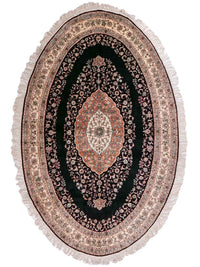 Dywan z jedwabiu - jedwab chiński - 238 x 153 cm - antracyt