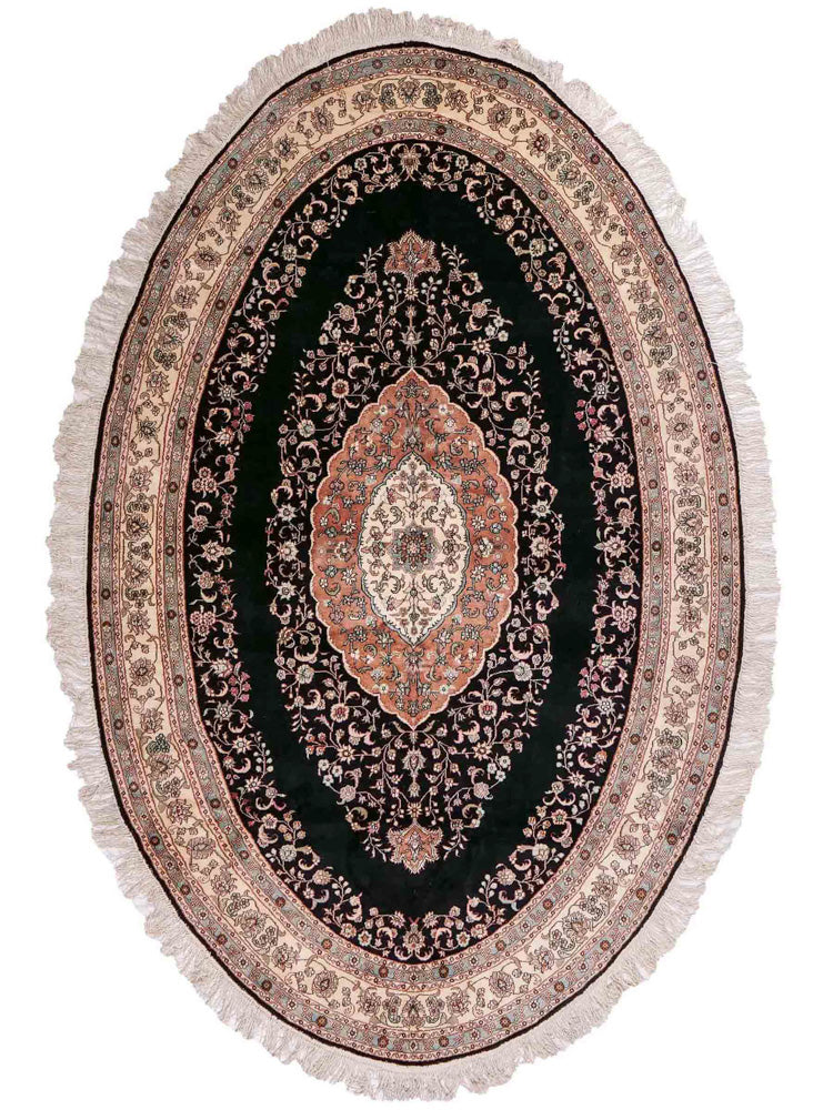 Dywan z jedwabiu - jedwab chiński - 238 x 153 cm - antracyt