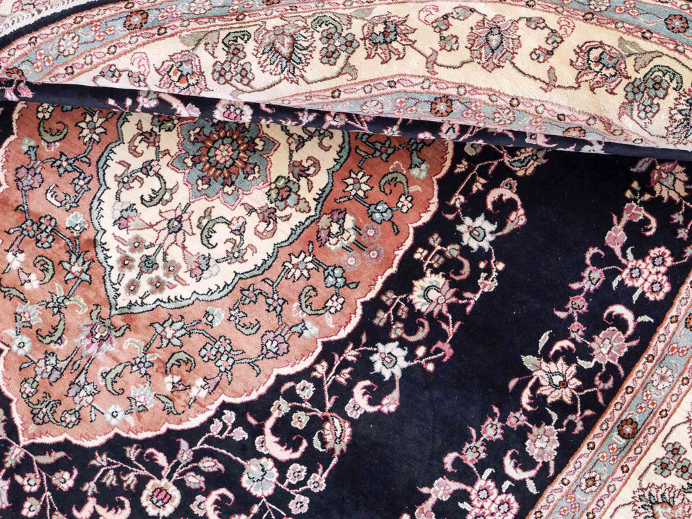 Dywan z jedwabiu - jedwab chiński - 238 x 153 cm - antracyt