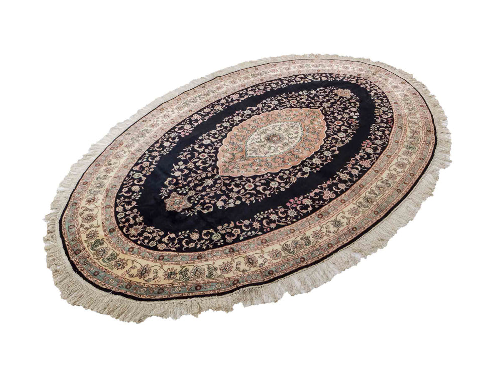 Dywan z jedwabiu - jedwab chiński - 238 x 153 cm - antracyt