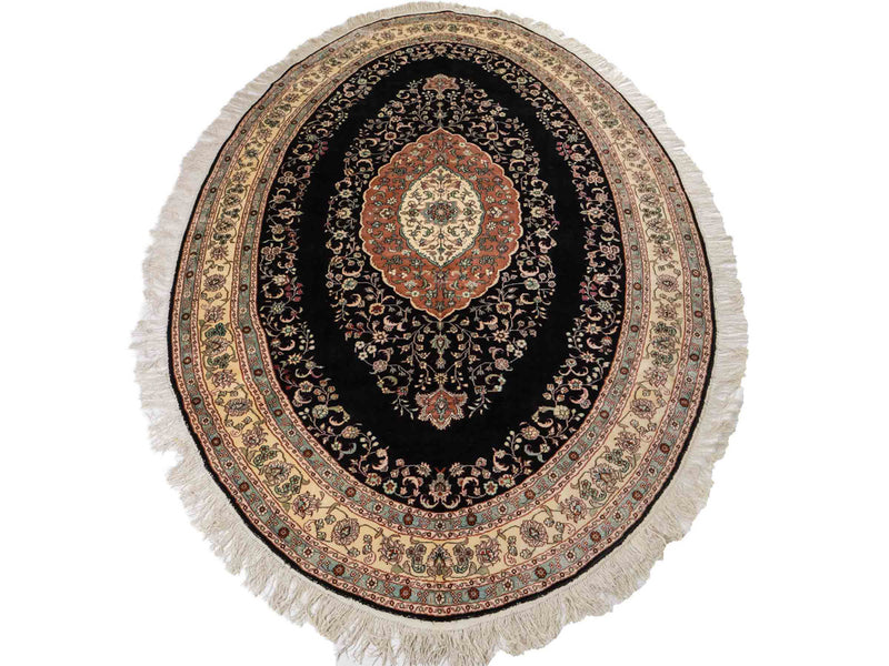 Dywan z jedwabiu - jedwab chiński - 238 x 153 cm - antracyt