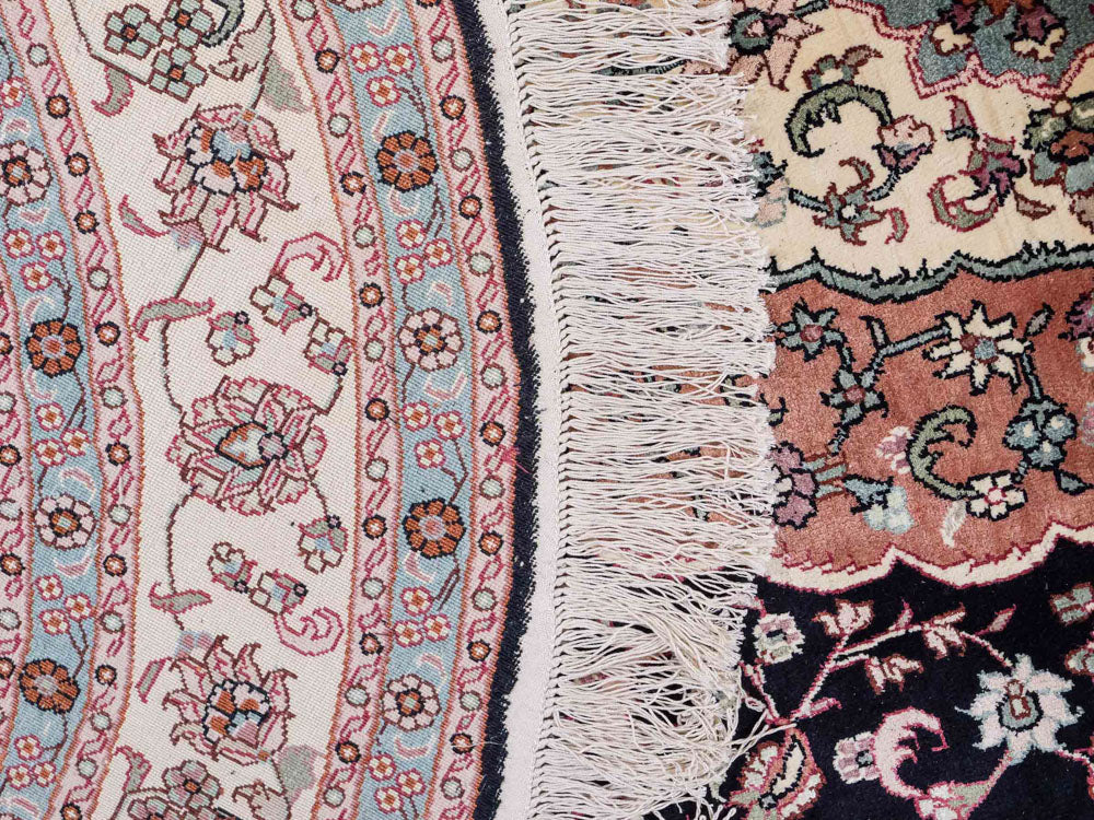 Dywan z jedwabiu - jedwab chiński - 238 x 153 cm - antracyt