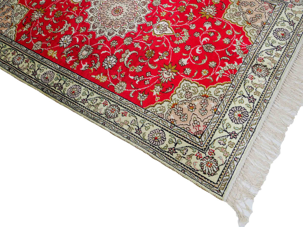 Chiński jedwab Dywan 122x78cm - Dywan orientalny