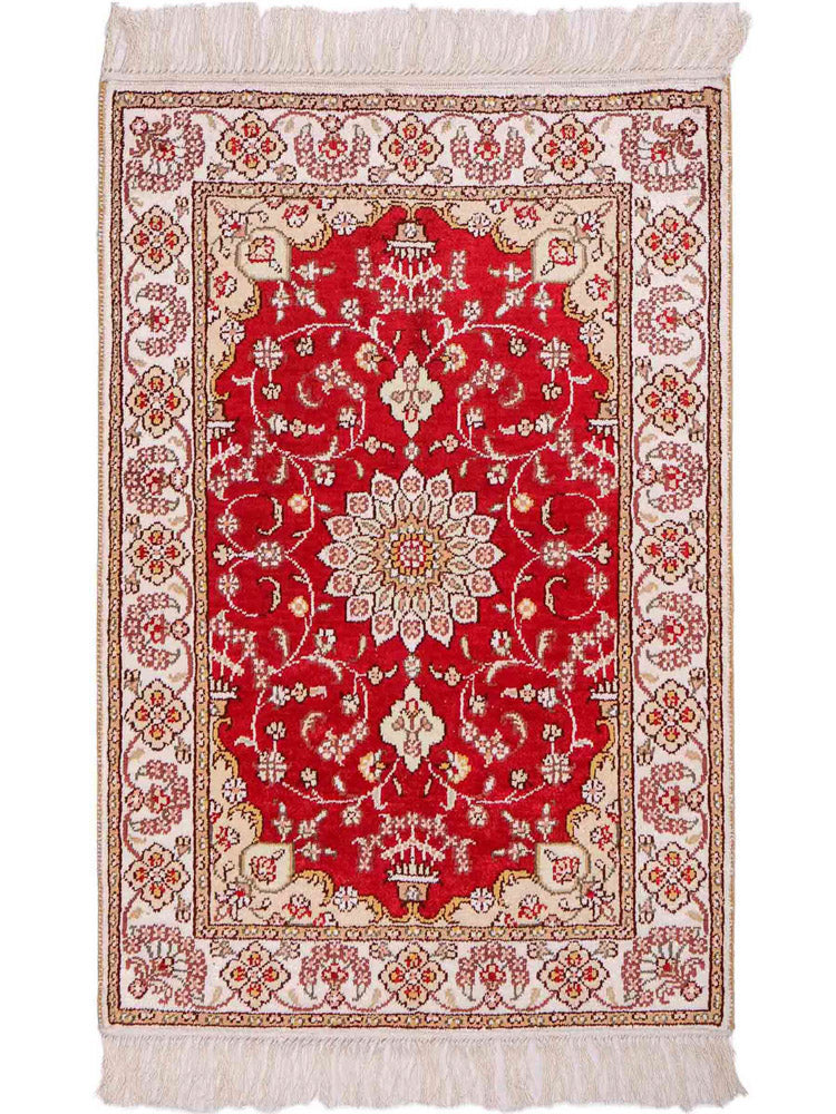 Chiński jedwab Dywan 90x62cm - Dywan orientalny