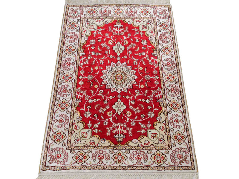 Chiński jedwab Dywan 90x62cm - Dywan orientalny