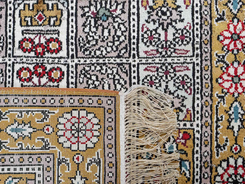 Seidenteppich - China Seide - 93 x 63 cm - mehrfarbig