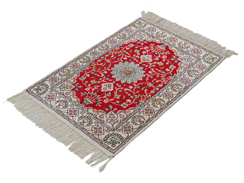 Chiński jedwab Dywan 89x62cm - Dywan orientalny