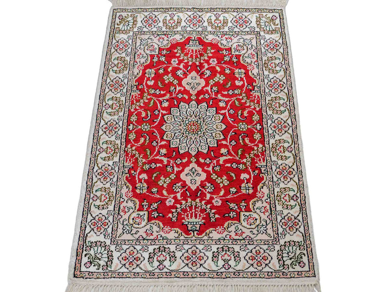 Chiński jedwab Dywan 89x62cm - Dywan orientalny