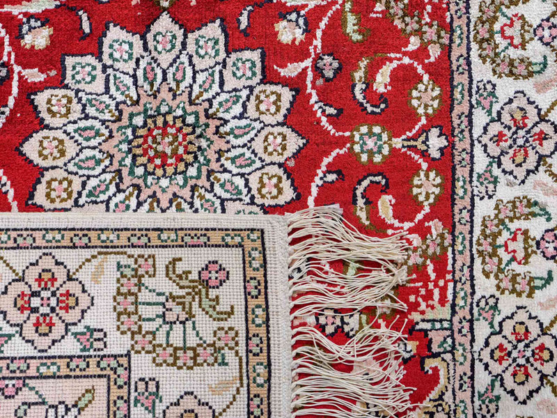 Chiński jedwab Dywan 89x62cm - Dywan orientalny