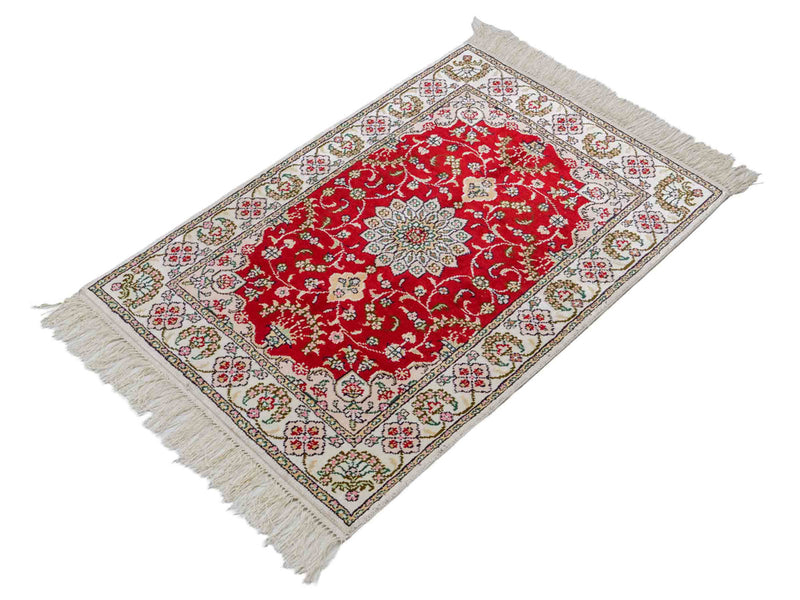 Chiński jedwab Dywan 89x62cm - Dywan orientalny