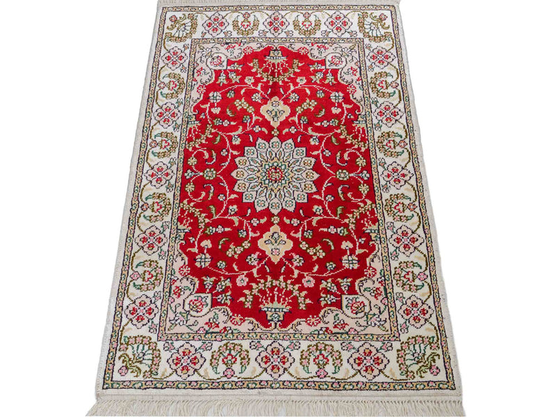 Chiński jedwab Dywan 89x62cm - Dywan orientalny