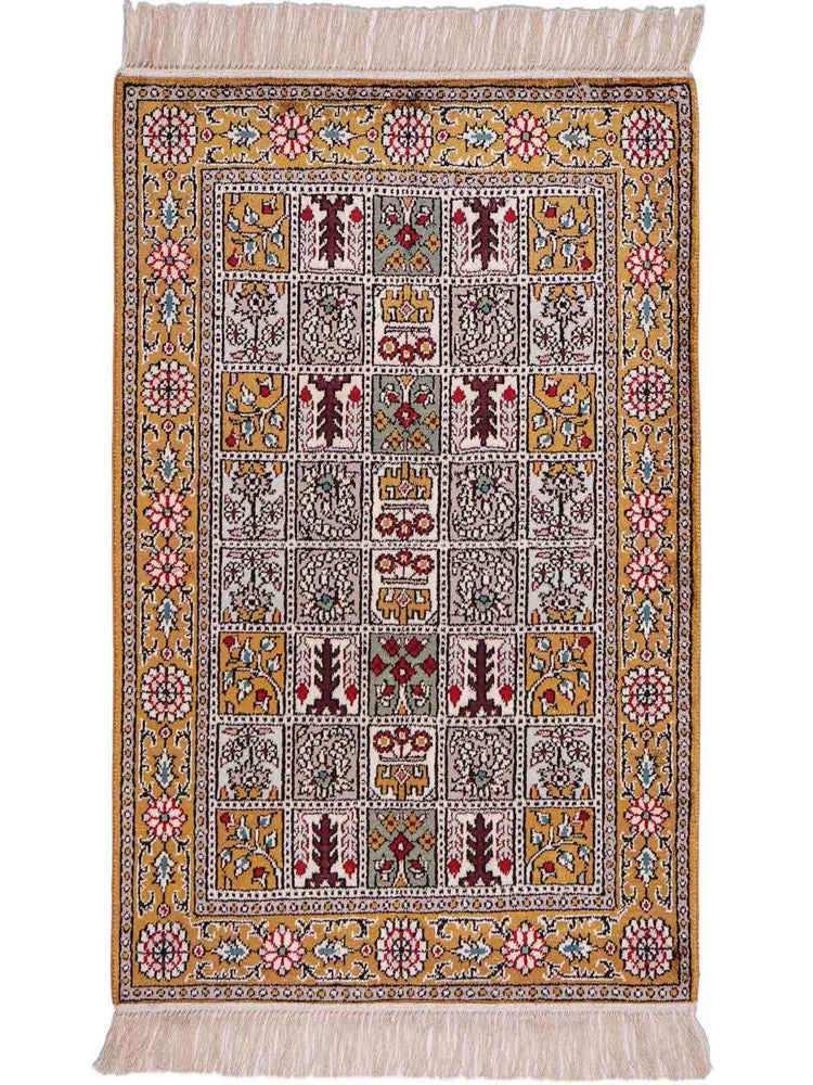 Chiński jedwab Dywan 92x64cm - Dywan orientalny