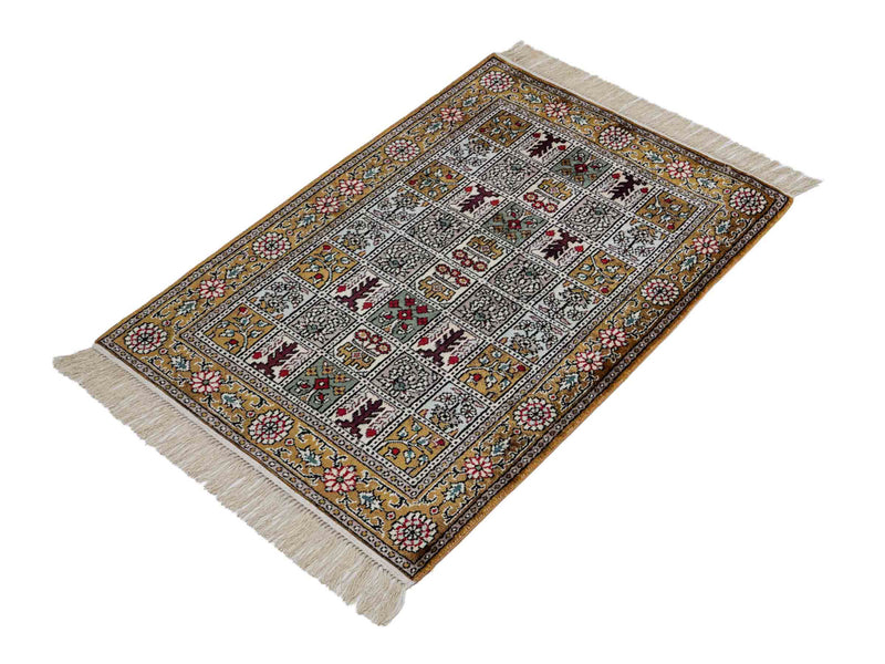 Chiński jedwab Dywan 92x64cm - Dywan orientalny