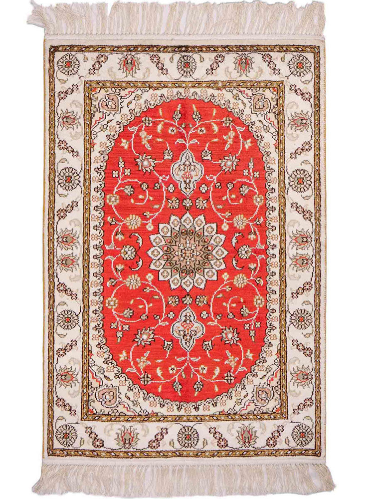 Chiński jedwab Dywan 93x61cm - Dywan orientalny