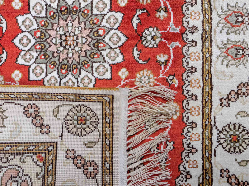 Chiński jedwab Dywan 93x61cm - Dywan orientalny