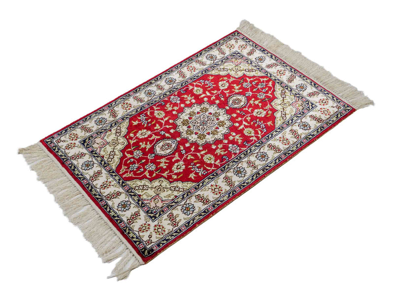 Chiński jedwab Dywan 92x60cm - Dywan orientalny