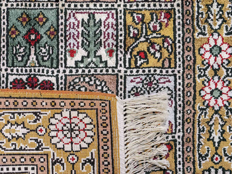 Chiński jedwab Dywan 92x62cm - Dywan orientalny