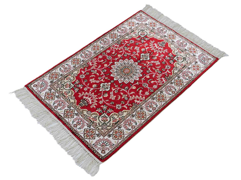 Chiński jedwab Dywan 91x62cm - Dywan orientalny