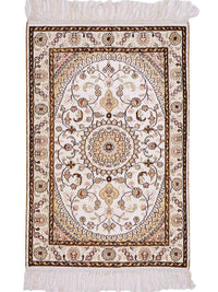 Seidenteppich - China Seide - 89 x 61 cm - creme