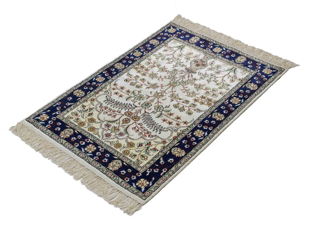 Seidenteppich - China Seide - 90 x 62 cm - beige