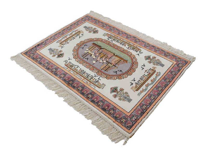 Chiński jedwab Dywan 123x91cm - Dywan orientalny