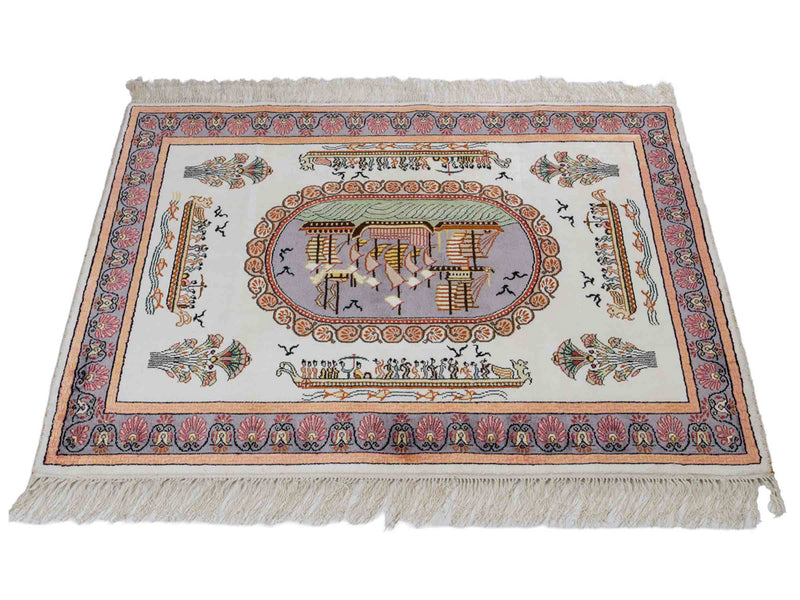 Chiński jedwab Dywan 123x91cm - Dywan orientalny