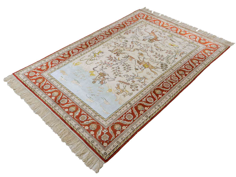 China Seide Dywan 178x123cm - Dywan orientalny