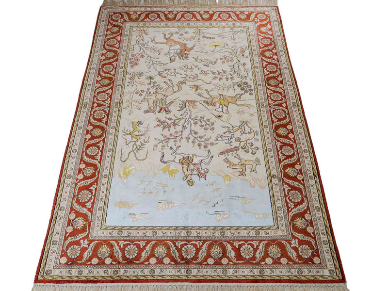 China Seide Dywan 178x123cm - Dywan orientalny