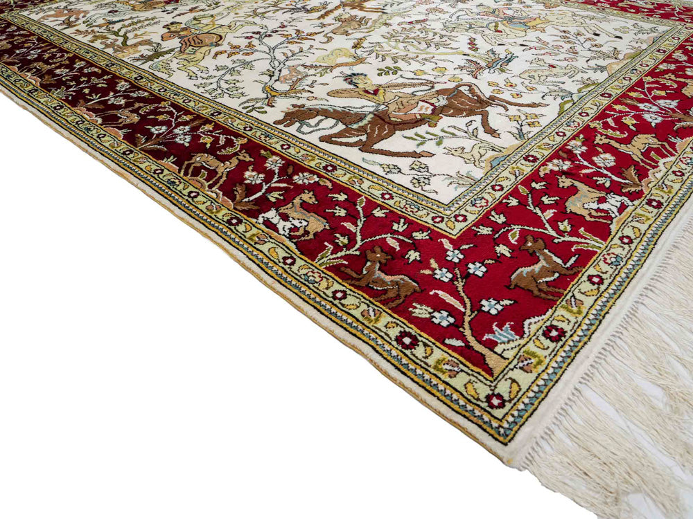 Chiński jedwab Dywan 180x123cm - Dywan orientalny