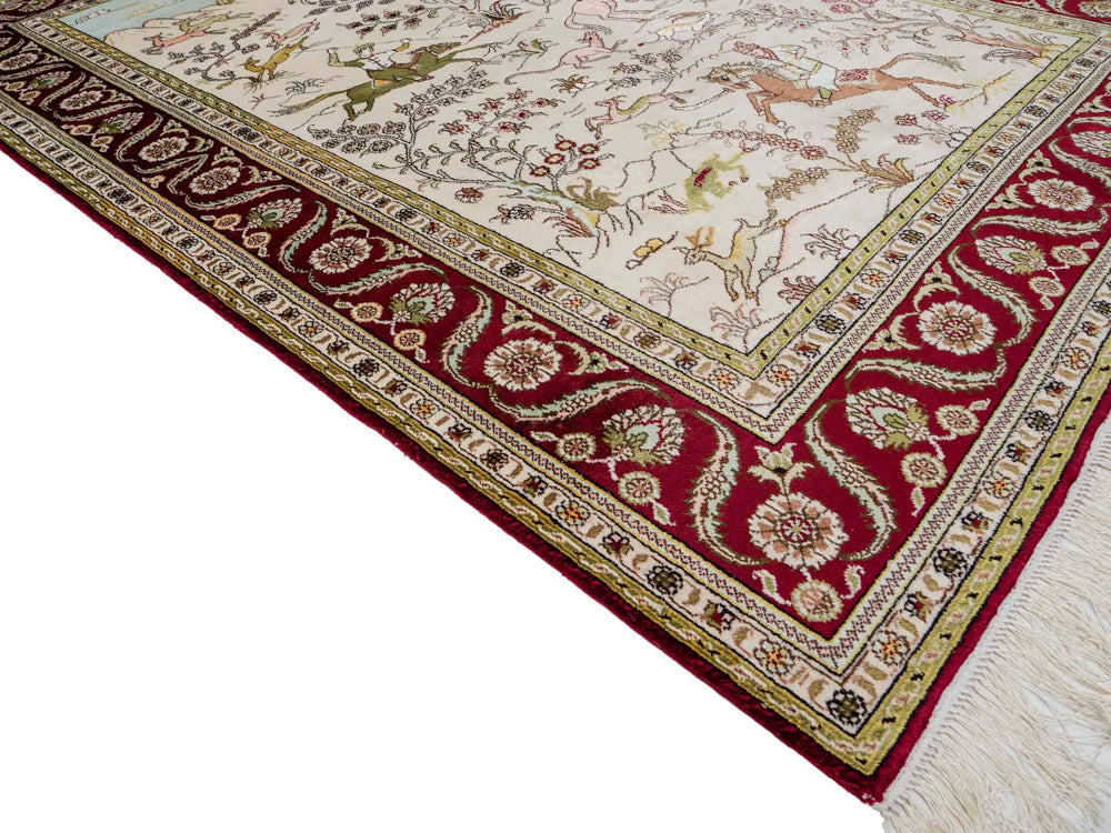 Chiński jedwab Dywan 183x125cm - Dywan orientalny