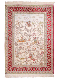 Chiński jedwab Dywan 180x124cm - Dywan orientalny – product image