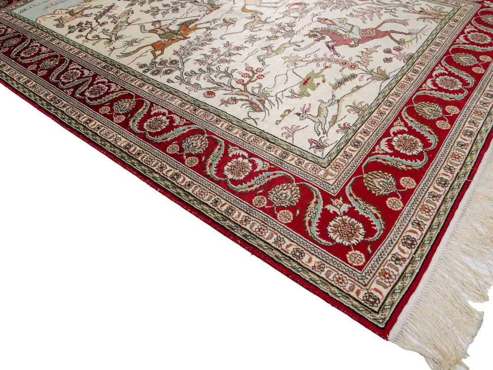 Chiński jedwab Dywan 180x124cm - Dywan orientalny