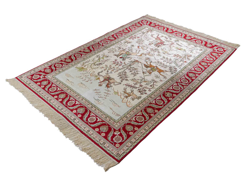 Chiński jedwab Dywan 180x124cm - Dywan orientalny