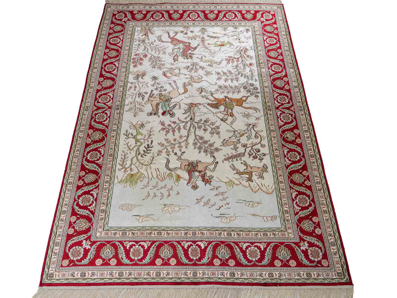 Chiński jedwab Dywan 180x124cm - Dywan orientalny