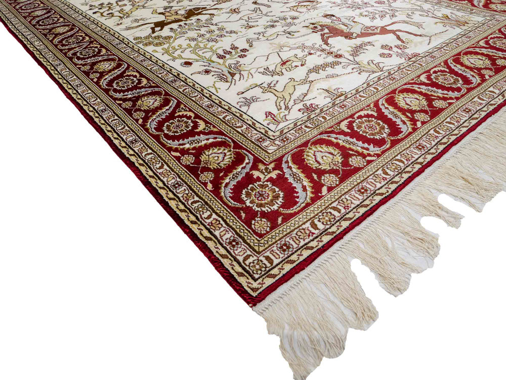 Chiński jedwab Dywan 185x124cm - Dywan orientalny
