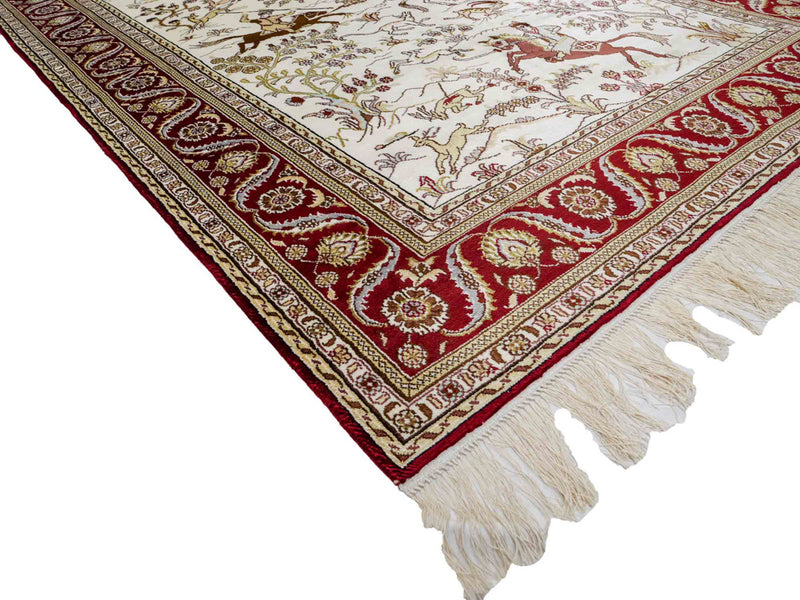 Chiński jedwab Dywan 185x124cm - Dywan orientalny