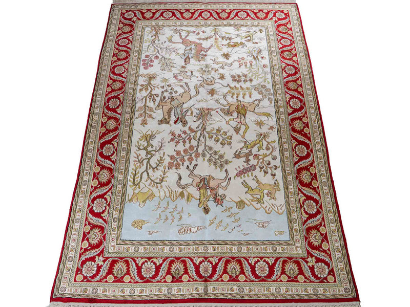 Chiński jedwab Dywan 176x124cm - Dywan orientalny