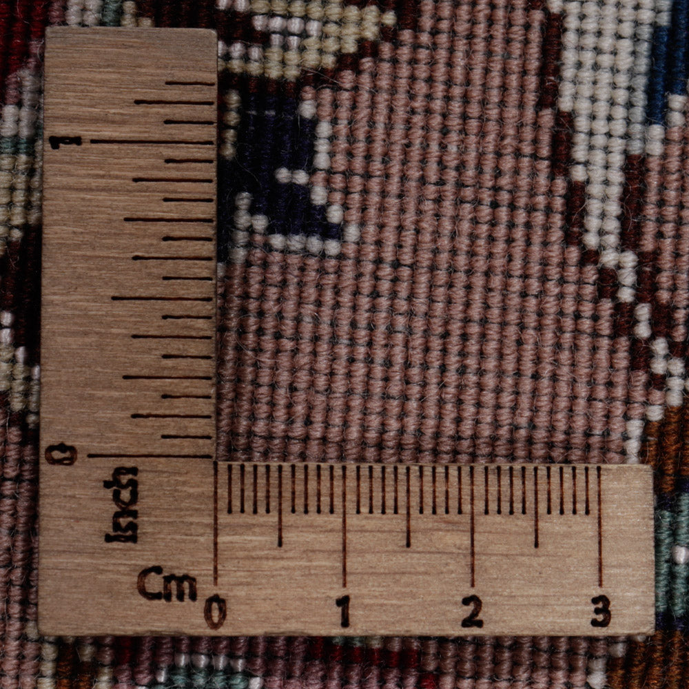 Dywan perski - Tabriz - Królewski okrągły  - 200 x 200 cm - czarna zieleń