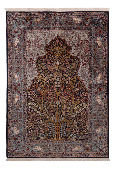 Jedwab kaszmirski Dywan 122x185cm - Dywan orientalny