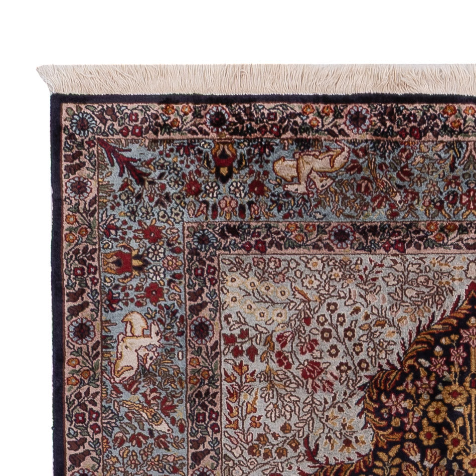 Jedwab kaszmirski Dywan 185x122cm - Dywan orientalny