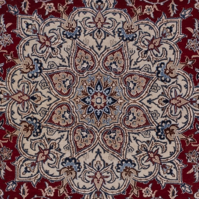 Perserteppich - Nain - Premium - 206 x 132 cm - dunkelrot