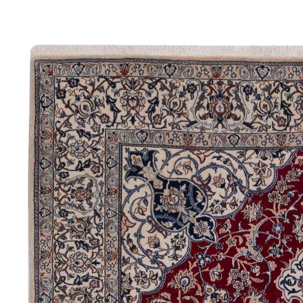 Dywan perski - Nain - Premium - 206 x 132 cm - ciemna czerwień