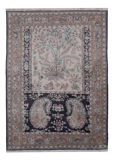 Jedwab kaszmirski Dywan 123x178cm - Dywan orientalny