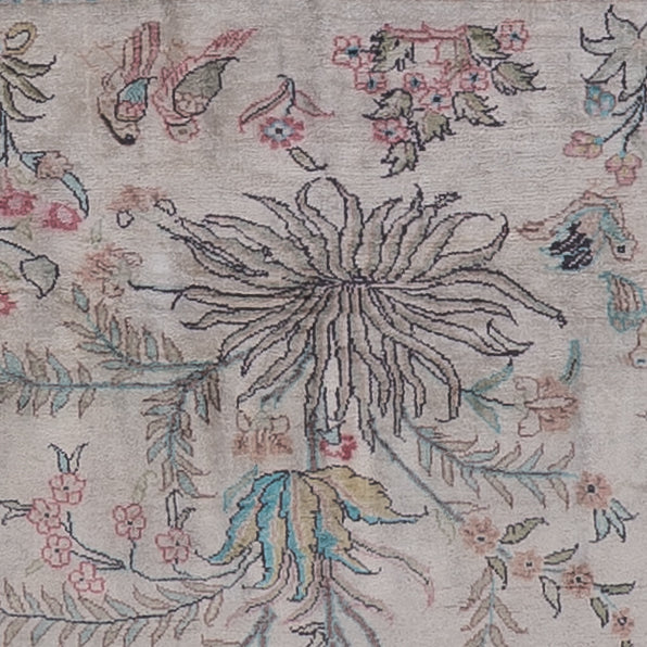 Jedwabny dywan - Kashmir Silk - 178 x 123 cm - beżowy