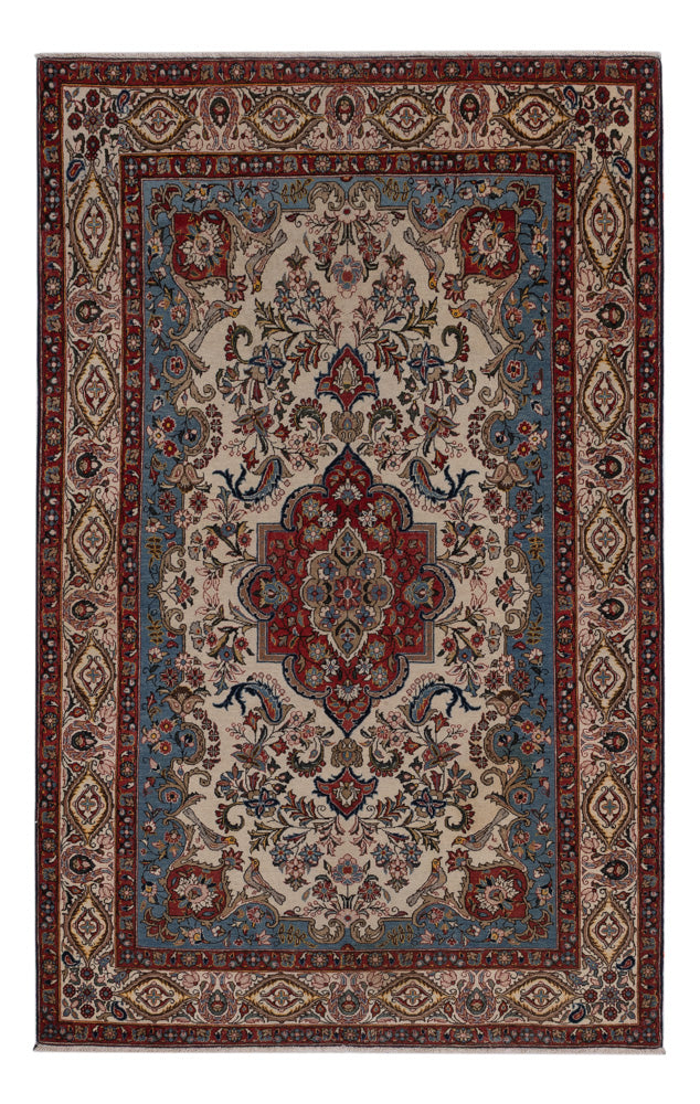 Dywan perski - Isfahan - Premium - 225 x 135 cm - beżowy